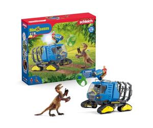 Schleich Dinosaurs | Vehículo Oruga 42604 | 5 Piezas | Set de juego a partir de 5 años | set con figuras, múltiples funciones y numerosos accesorios