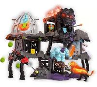 Schleich ELDRADOR Creatures | MasterCave Smashrador 42757 | Set con 4 Cuevas BattleCave, 4 Minis, Robot, león de Lava y Super Cristal | con Muchas Funciones | a Partir de 6 años | 119 Piezas