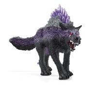 SCHLEICH Eldrador Creatures Shadow Wolf Toy Figure, Grey/Purple (42554)