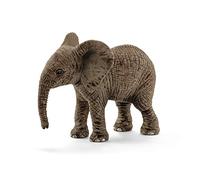 Schleich Elephant Calf Vida Salvaje Figura de Cría de Elefante Africano, Colección Wild Life, Estampado de Animales, Multicolor, 6.8 cm (14763)