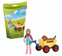 Schleich Excursion De Carro 42543 Con Cachorro Y Trolley