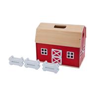 Schleich Juguete Granja de Madera 42619 – Establo, vallas, figuras y accesorios (7 piezas)