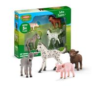 Schleich Farm World | Bebés de Granja 42740 | 4 Piezas | Set de animales a partir de 3 años | set de animales de granja | figura de granja de schleich | regalo para niños y niñas