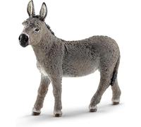 Schleich Figura Burro Farm World – Color gris – 3,7 pulgadas (13772)