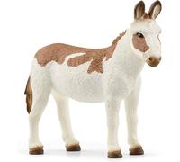 Schleich Figura Burro americano 13961, moteado – Farm World – a partir de 3 años – 8 x 2 x 7 cm