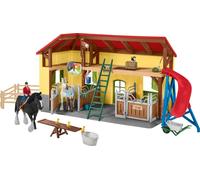 Schleich Farm World establo de caballos 42485 juego 82 piezas caballo granja ...