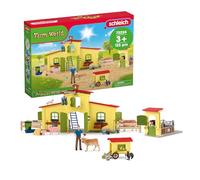 schleich 72224 Establo con gallinero y box para ponis, a partir de 3 años, FARM WORLD - playset, 86 x 13 x 33 cm