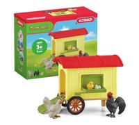 Schleich Farm World | Gallinero 42572 | 5 Piezas | Set de juego a partir de 3 años | set con figuras, múltiples funciones y numerosos accesorios | figura de granja de schleich