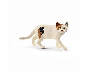 Schleich Farm World | Gato de Pelo Corto Americano 13894 | 2 x 7 x 3 cm | Figura a partir de 3 años | figura de granja de schleich | figura animal detallada | regalo para niños y niñas