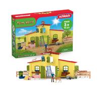 Schleich Set de juego Establo grande 42605 – FARM WORLD, 92 piezas, a partir de 3 años