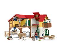 Schleich- Farm World Granja con establo y animales, Multicolor, Large (42407)