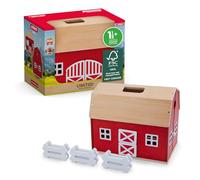 Schleich Farm World | Granja de Madera 42619 | con establo, Vallas, Figuras y Accesorios | Juguete Decorativo | A Partir de 1,5 años | 7 Piezas