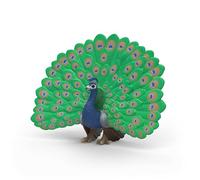 schleich Farm World | Pavo Real 14926 | Pájaro Granja | Figura Detallada Animales y Figura Coleccionable | Regalo para niños y Chicas | Juguetes de Granja Desde los 3 años | 4 x 11 x 8 cm