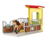 Schleich 42609 Box para Ponis con Semental islandés, a Partir de 3 años, Farm World - playset, 4 Piezas