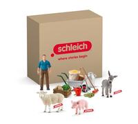 schleich 72287 Farm World pack Animal Set «Alimentación Animal», a partir de 3 años, FARM WORLD - playset, 15 piezas