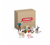 schleich 72287 Farm World pack Animal Set «Alimentación Animal», a partir de 3 años, FARM WORLD - playset, 15 piezas