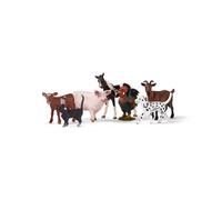 Schleich Farm World | Set de Animales de Granja 77533 con Perro, Gato, Cerdo, Cabra, Vaca, Caballo y Gallo | Set de Juego detallado de 7 Piezas | Juguete de Granja a Partir de 3 años | Solo en Amazon