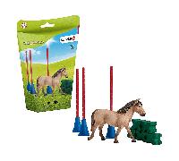 Schleich Farm World Slalom para Poni 42483 Montar Caballo Caballos