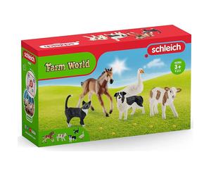 Schleich Farm World Surtido Animales 42386 Ternero Perro Oca Gato MUSTANG