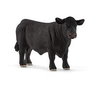 Schleich Figura de animal de granja Toro Black Angus 13879 detallada 14 x 4 x 7 cm desde 3 años