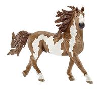 Schleich- Figura de Caballo, Semental Pinto, Color Marrón, 13.5 x 10.2 x 5.6