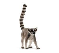 Schleich-Figura de Lémur de cola anillada, Colección Wild Life, colores, 7.6 cm (14827)