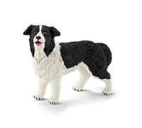 Schleich- Figura de Perro Border Collie, Colección Farm World, 6.2 cm (16840)
