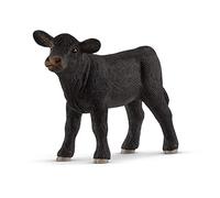 Schleich- Figura de Ternero Black Angus, Colección Farm World, Multicolor, 8 cm (13880)