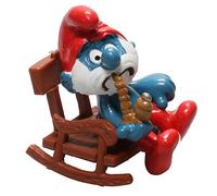 Schleich Figura Pitufos - Papá Pitufo en su Silla Mecedora (40228)