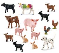 Schleich Figuras de Animales Granja Set 15 Animales Juguete Infantil Accesorio
