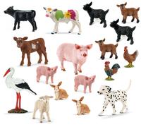 Schleich Figuras de Animales Granja Set 17 Animales Juguete Infantil Accesorio