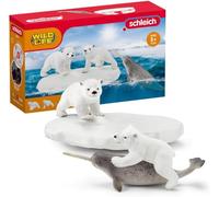 Schleich Figuras de Juguete 42531n Tobogán de Oso Polar