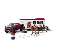SCHLEICH Horse Club - 119 PC Lakeside Truck and Trailer Playset With 2 Horse Fig
