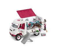 Schleich Horse Club 42439 - Clínica Veterinaria Móvil con Potrillo de Hannover - Clínica de Caballos con Kit de Rayos X - Animales de Juguete Coleccionables - Juguetes para Niños de 5 Años o Más