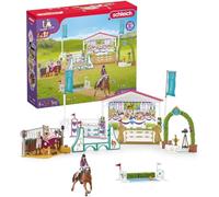 Schleich Horse Club 42440 - Set de Competición, 86 Piezas - Incluye a Sofia y Lisa, Caballos, Obstáculos y Accesorios - Animales de Juguete Coleccionables - Juguetes para Niños de 5 Años o Más