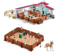 Schleich Horse Club 42639 Grand Manège Equestre Playset 3 Fig. 2 caballos 87 ...