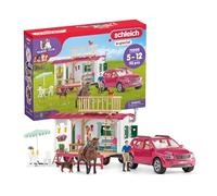 Schleich Horse Club | Aventura en Caravana 72205 | 113 Piezas | +5 años | Set con caravana, SUV, 2 figuras, caballo & perro | Accesorios para caballos schleich | Juguete a partir de 5 años | exclusiv