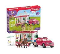 Schleich Horse Club | Aventura en Caravana 72205 | Set con Caravana, SUV, 2 Figuras, Caballo & Perro | Accesorios para Caballos Juguete a Partir de 5 años | 113 Piezas | Exclusiva en Amazon