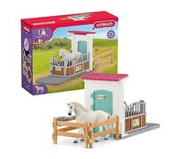 Schleich Horse Club | Box para Caballos 42569 | 21 Piezas | Set de juego a partir de 6 años | set con figuras, múltiples funciones y numerosos accesorios | juguete de caballo realista