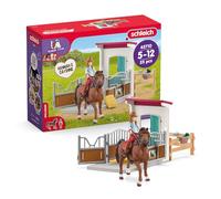 schleich 42710 Horse Club Box para caballos con Hannah y Cayenne, a partir de 5 años, HORSE CLUB - playset, 25 piezas