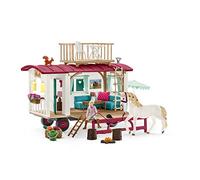 Schleich Horse Club | Caravana para encuentros Secretos del Club 42593 | Set de juego a partir de 6 años | set con figuras, múltiples funciones y numerosos accesorios | juguete de caballo realista