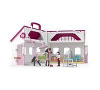 Schleich Horse Club | Clínica equina “Cuidado de pezuñas” 42787 | Set portátil con Box, Rayos X, Veterinaria articulada y Accesorios | Juguete y Regalo para niños Desde 4 años | 64 Piezas