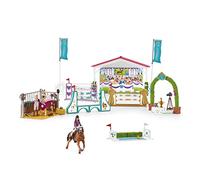Schleich Horse Club | Competición amistosa 42440 | 86 Piezas | Set de juego a partir de 6 años | set con figuras, múltiples funciones y numerosos accesorios | juguete de caballo realista