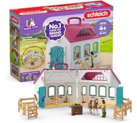 Schleich Horse Club | Establo portátil “Herradura” 42703 | Set con establo, 2 Caballos, Figura articulada & Accesorios | Regalo Ideal para niños y niñas | Juguete a Partir de 5 años | 60 Piezas