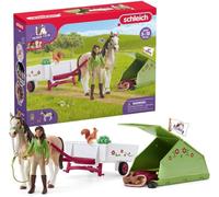 Schleich Horse Club | Excursión de Acampada de Horse Club Sarah 42533 | Set de juego a partir de 6 años | set con figuras, múltiples funciones y numerosos accesorios | juguete de caballo realista
