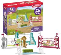 Schleich Horse Club | Obstáculos ecuestres 42612 | Set de 30 Piezas | accesorios modulares para entrenamiento y competición | juguete de caballos para niños desde 5 años | regalo para niñas y niñ