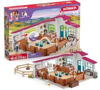 Schleich Set de juego Picadero Cubierto Peppertree 42639 con obstáculos, paddock, 179 piezas