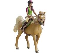 SCHLEICH Horse Club Sarah & Mystery 42714 Figura móvil para niña con Accesor