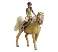 SCHLEICH Horse Club Sarah & Mystery 42714 | Figura móvil para niña | con Accesorios de Caballos | Gran Regalo para niñas y niños | Juguetes de Caballos a Partir de 5 años | 10 Piezas | Exclusivo en