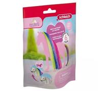 Schleich Horse Club: Set de accesorios de crines y colas de Sofia 42654 - arcoíris